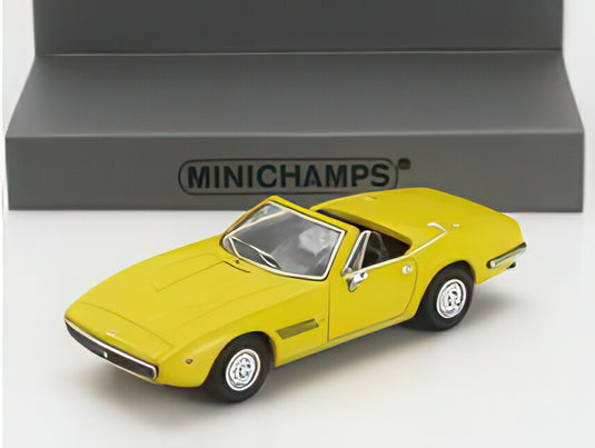 MASERATI GHIBLI SPIDER カブリオレ オープン 1969 イエロー/ MINICHAMPS 1/87 ミニカー