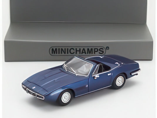 MASERATI GHIBLI SPIDER カブリオレ オープン 1969 ブルー/ MINICHAMPS 1/87 ミニカー