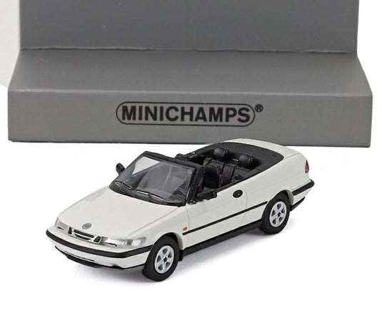 サーブ 900 カブリオレ オープン 1995 ホワイト / MINICHAMPS 1/87 ミニカー