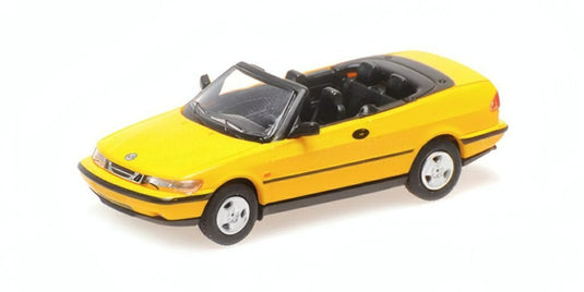 サーブ 900 カブリオレ オープン 1995 イエロー / MINICHAMPS 1/87 ミニカー