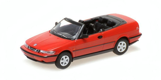サーブ 900 カブリオレ オープン 1995 レッド / MINICHAMPS 1/87 ミニカー