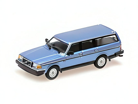 【予約】VOLVO 240GL BREAK ステーションワゴン 1986 ライトブルーメタリック/ MINICHAMPS 1/87 ミニカー