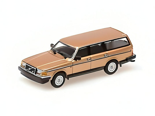 【予約】VOLVO 240GL BREAK ステーションワゴン 1986 ゴールド/ MINICHAMPS 1/87 ミニカー