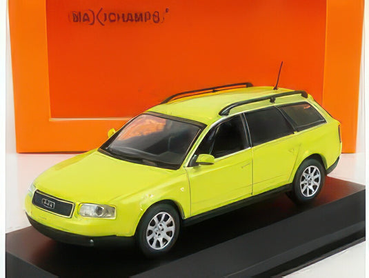 AUDI A6 AVANT SW STATION WAGON 1997 YELLOW/MINICHAMPS 1/43ミニカー