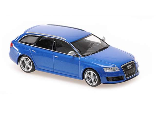 Audi RS6 Avant 2007 ブルーメタリック/ Maxichamps 1/43 ミニカー