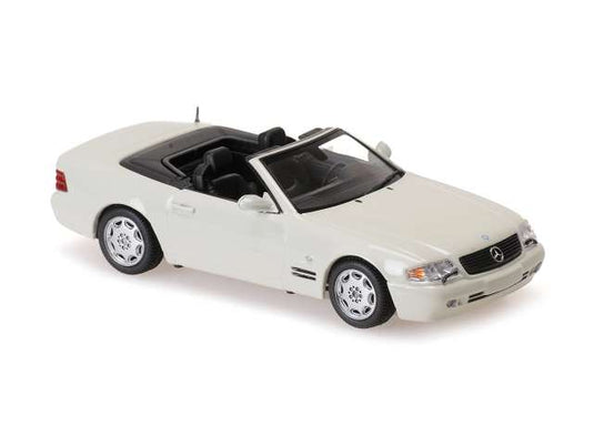 1999 メルセデスベンツ SLクラス R129 ホワイト Mercedes SL-class / Maxichamps 1/43 ミニカー