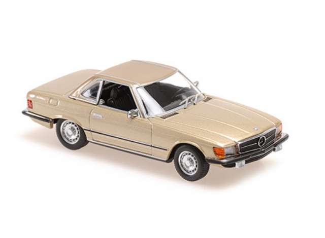 1974 Mercedes-Benz 350 SL カブリオレ ハードトップ ゴールド/Maxichamps 1/43ミニカー