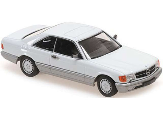 1986 Mercedes Benz 560 SEC ホワイト/Maxichamps 1/43ミニカー