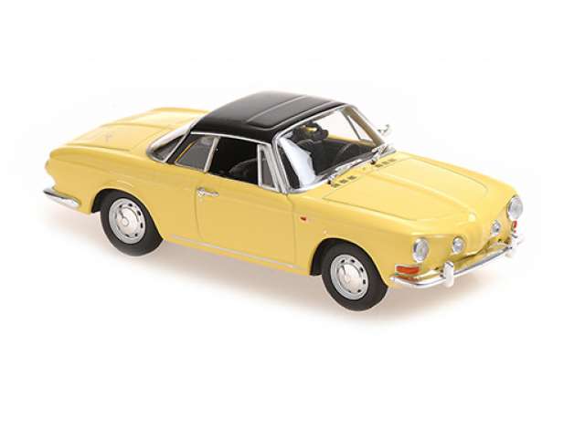 1966 Volkswagen カルマンギア 1600 イエローブラック/Maxichamps 1/43ミニカー