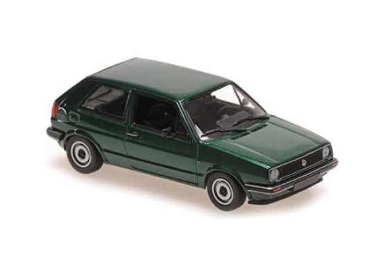 1985 Volkswagen ゴルフ グリーンメタリック/Maxichamps 1/43ミニカー