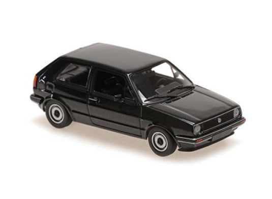 1985 Volkswagen ゴルフ ブラックメタリック/Maxichamps 1/43ミニカー