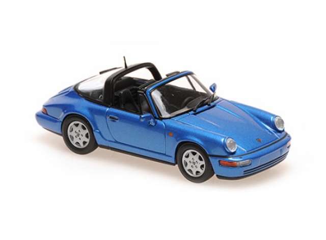 Porsche 911 Targa 964 1991 ブルーメタリック/ Maxichamps 1/43 ミニカー