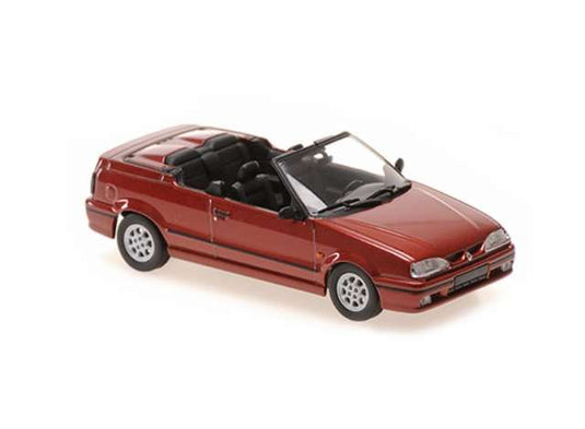 1992年 Renault 19 Cabriolet レッドメタリック/ Maxichamps  1/43 ミニカー