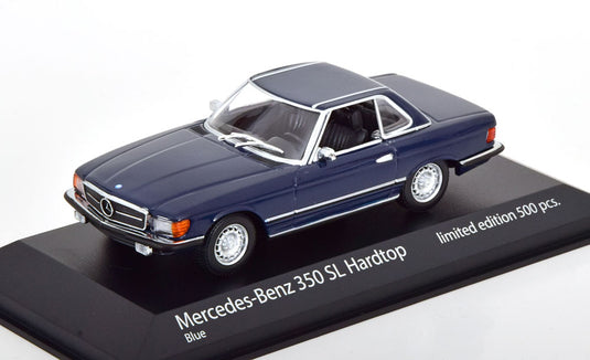 Mercedes 350SL R107 ハードトップ 1974 ダークブルー / Minichamps 1/43 ミニカー