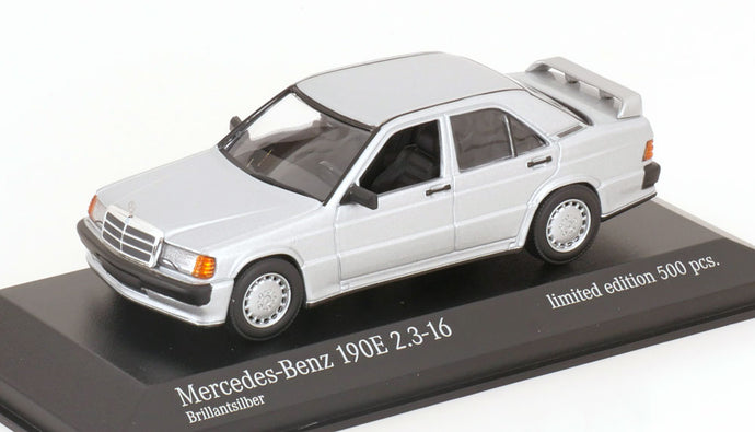 メルセデス 190E 2.3-16 W201 サルーン 1984 シルバー 500台限定/ MINICHAMPS 1/43 ミニカー