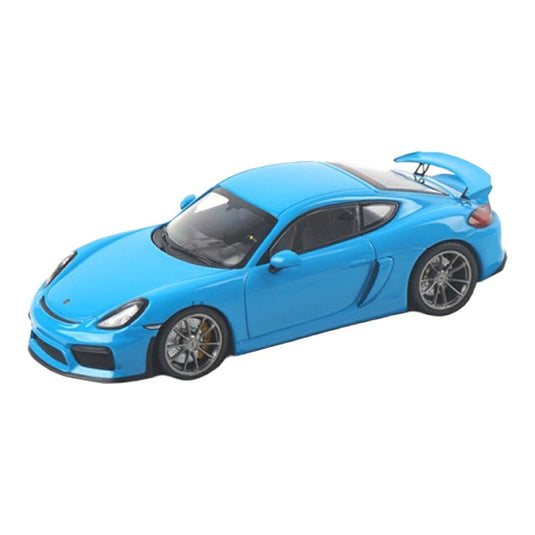 Porscheポルシェ Cayman GT4 リビエラブルー / MINICHAMPS 1/43 ミニカー
