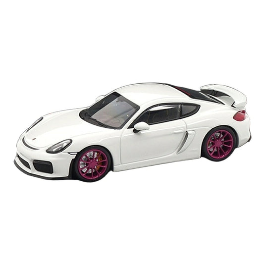 Porscheポルシェ Cayman GT4 ホワイト/スターンルビー car.tima CUSTOMIZED 海外限定 / MINICHAMPS 1/43 ミニカー