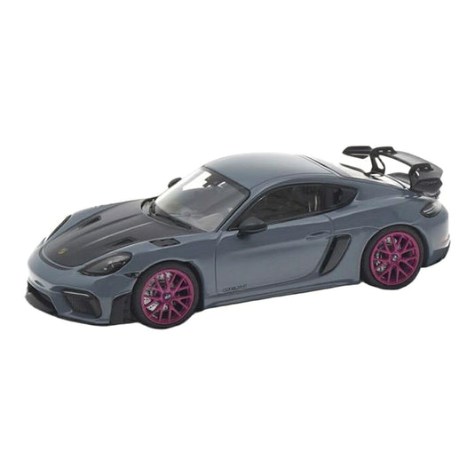Porscheポルシェ 718 Cayman GT4 RS アークティックグレー/スタールビー car.tima CUSTOMIZED 海外限定 / MINICHAMPS 1/43 ミニカー