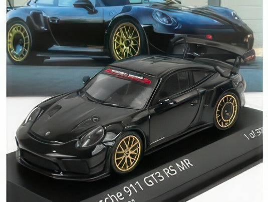 PORSCHE 911 9912 GT3 RS MR TEAM MANTHEY RACING 2018 GOLDEN RIMS BLACK/MINICHAMPS 1/43ミニカー