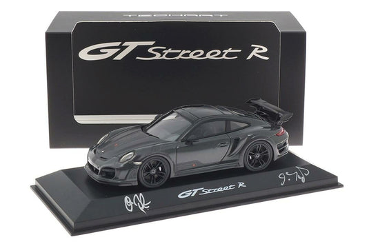 TECHART GTstreet R スレートグレー TECHART創業者サイン入り 海外ショップ特注 / TECHART 1/43 ミニカー