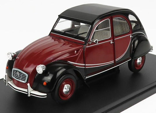 CITROENシトロエン 2CV チャールストン 1982 レッドブラック CARROS-INESQUECIVEIS-PORTUGAL-2021 / EDICOLA 1/24 ミニカー