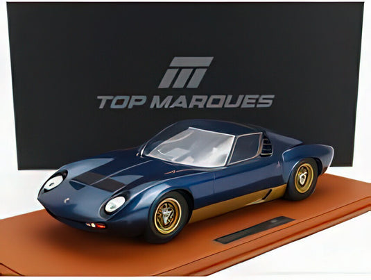 【予約】2025年発売予定LAMBORGHINI  MIURA SV 1971  BLUE MEDIO/TOPMARQUES 1/12ミニカー