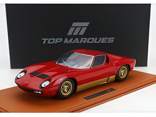 【予約】2025年発売予定LAMBORGHINI  MIURA SV 1971  ROSSO CORSA  RED/TOPMARQUES 1/12ミニカー