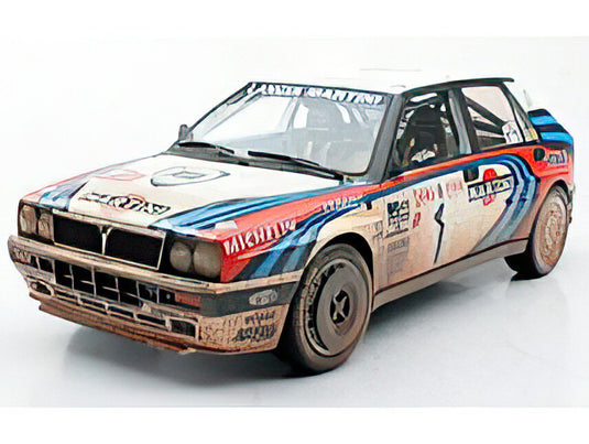 【予約】2025年発売予定LANCIA DELTA HF INTEGRALE 16V MARTINI DIRTY VERSION N 1 3rd RALLY MONTECARLO 1990 M.BIASION T.SIVIERO WHITE RED BLUE/TOPMARQUES COLLECTION 1/12ミニカー 500台限定