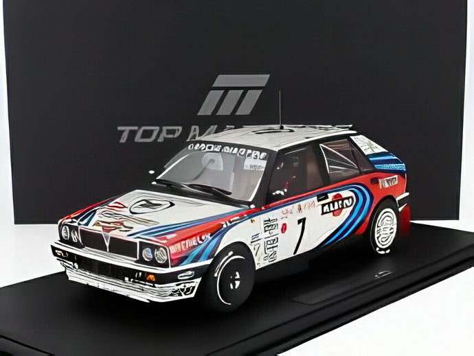 LANCIA デルタ HF インテグラーレ MARTINI 16V #7 ラリーモンテカルロ 優勝 1990 Dオリオール/Bオチェッリ ホワイト/レッド/ブルー/ TOPMARQUES COLLECTION 1/12 18台限定ミニカー