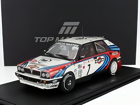 LANCIA デルタ HF インテグラーレ MARTINI 16V #7 ラリーモンテカルロ 優勝 1990 Dオリオール/Bオチェッリ ホワイト/レッド/ブルー/ TOPMARQUES COLLECTION 1/12 18台限定ミニカー