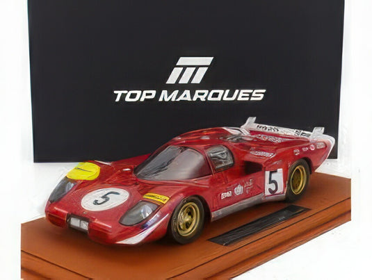 FERRARI 512S 5.0L V12 チーム SEFAC SPA FERRARI N 5 24h ル・マン 1970 ジャッキー・イクス ピーター・シェッティ レッド/ TOPMARQUES COLLECTION 1/18 ミニカー