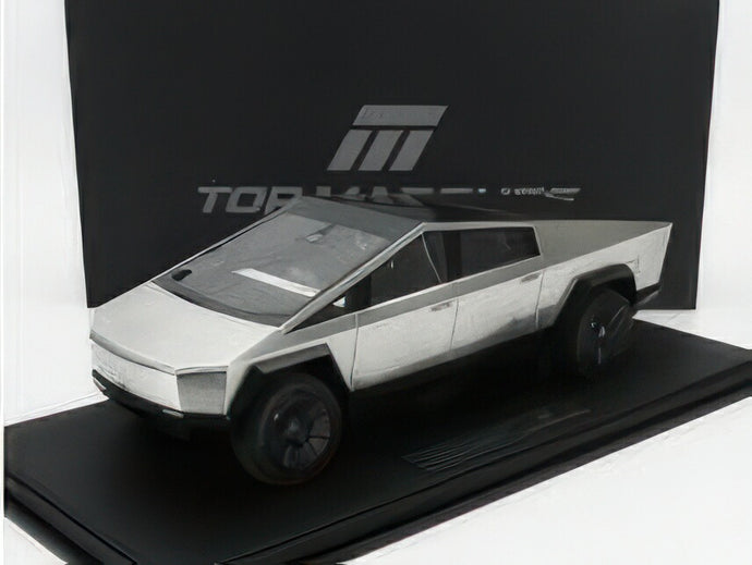 【予約】TESLA サイバートラック 2022 シルバー/ TOPMARQUES COLLECTION 1/18 ミニカー