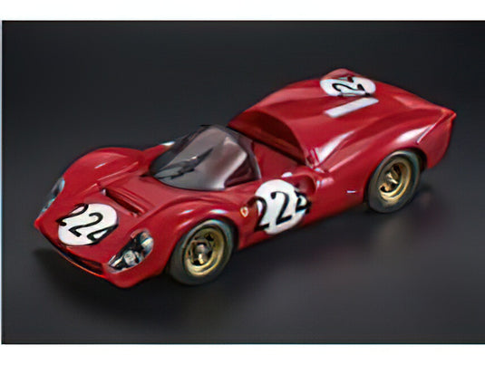 【予約】2025年発売予定FERRARI - 330P4 4.0L V12 SPIDER TEAM SPA FERRARI SEFAC N 224 TARGA FLORIO 1967 NINO VACCARELLA - LUDOVICO SCARFIOTTI - RED/TOPMARQUES 1/18ミニカー