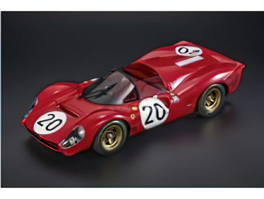 【予約】2025年発売予定FERRARI - 330P4 4.0L V12 SPIDER TEAM SPA FERRARI SEFAC N 20 24h LE MANS 1967 CHRIS AMON - NINO VACCARELLA - RED/TOPMARQUES 1/18ミニカー