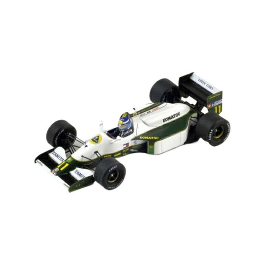 1991 Lotus 102B #11 Monaco GP, Mika H??kkinen, レジンモデル white/green/Spark 1/18ミニカー
