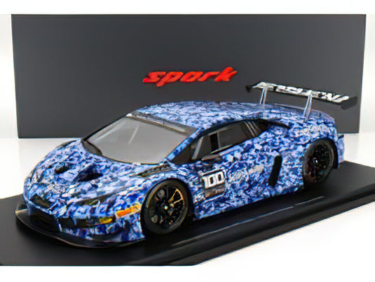LAMBORGHINI - HURACAN GT3 TEAM SQUADRA CORSE N 100 TEST CAR 24h SPA 2018 /Spark 1/18ミニカー