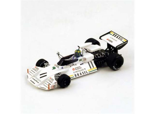 1973 Brabham BT42 #11 Monaco GP, Wilson Fittipaldi, レジンモデル white/Spark 1/18ミニカー
