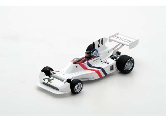 1974 Hesketh 308 #24 3rd Sweden GP, James Hunt, レジンモデル white/Spark 1/18ミニカー