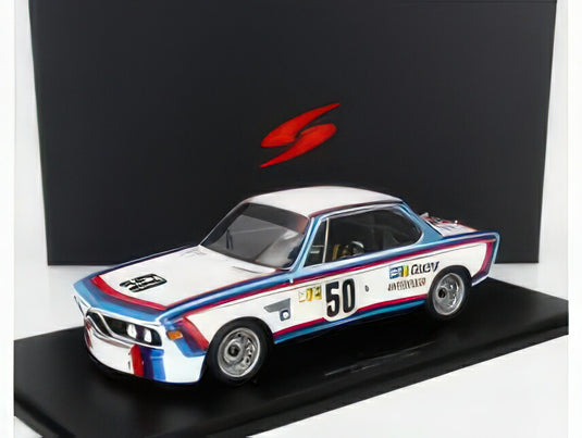 BMW - 3.0 CSL 3.3L S6 TEAM BMW MOTORSPORT N 50 LE MANS 1973 C.AMON - H.J.STUCK - WHITE RED BLUE/Spark 1/18ミニカー