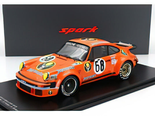 PORSCHEポルシェ 911 934 TEAM H.POULAIN JAGERMEISTER N 68 24h LE MANS 1978 H.POULAIN - E.DOREN - G.HOLUP - R.FEITLER - ORANGE /Spark 1/18ミニカー