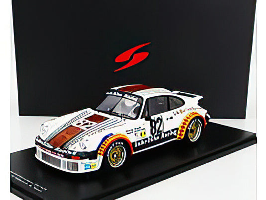 PORSCHE 934 3.0L TURBO TEAM LUBRIFILM RACING N 82 24h LE MANS 1979 H.MULLER A.PALLAVICINI M.VANOLI WHITE/Spark 1/18ミニカー
