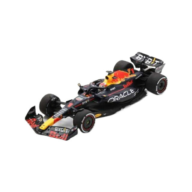 2023 Oracle Red Bull Racing RB19 #1 Max Verstappen Winner Bahrain GP 2023, blue/red/yellow/Spark 1/18ミニカー