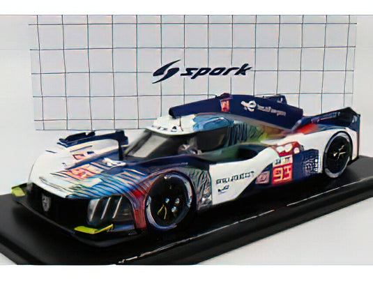 PEUGEOT 9X8 X6H 2.6L TURBO V6 TEAM PEUGEOT TOTALENERGIES N 93 8th 24h LE MANS 2023 P.DI RESTA M.JENSEN J.E.VERGNE VARIOUS/SPARK 1/18ミニカー