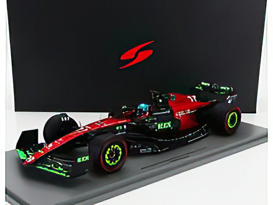ALFA ROMEO F1 C43 TEAM ORLEN N 77 BELGIUM GP 2023 VALTTERI BOTTAS BLACK RED/Spark 1/18ミニカー