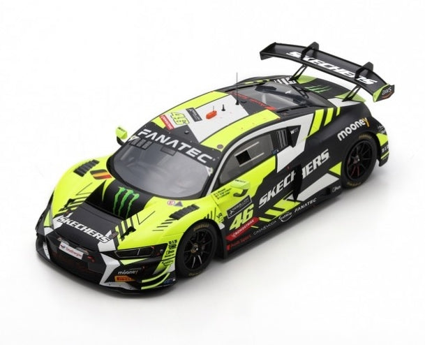 ギャラリービューアに画像をロードする, AUDI - R8 LMS GT3 TEAM AUDI SPORT WRT N 46 24h SPA 2022 VALENTINO ROSSI - F.VERVISCH - N.MULLER - BLACK YELLOW /SPARK 1/18 ミニカー
