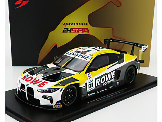 BMW 4 SERIES M4 GT3 TEAM ROWE RACING N 98 WINNER 24h SPA 2023 PHILIPP ENG MARCO WITTMANN NICK YELLOLY WHITE GREY YELLOW/Spark 1/18ミニカー 500台限定