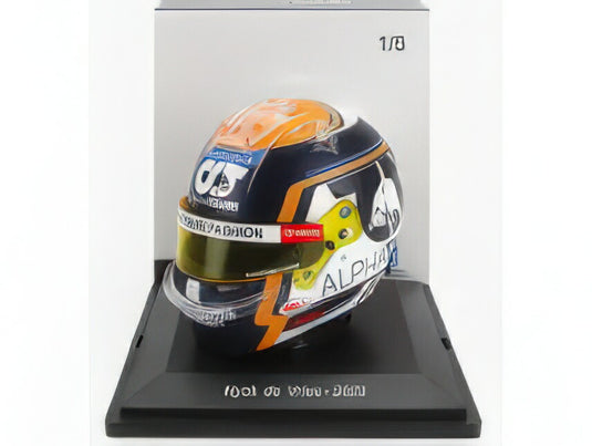 BELL HELMET - F1  CASCO HELMET AT04 TEAM ALPHA TAURI N 21 SEASON 2023 NYCK DE VRIES - BLACK WHITE YELLOW/Spark 1/5ヘルメット