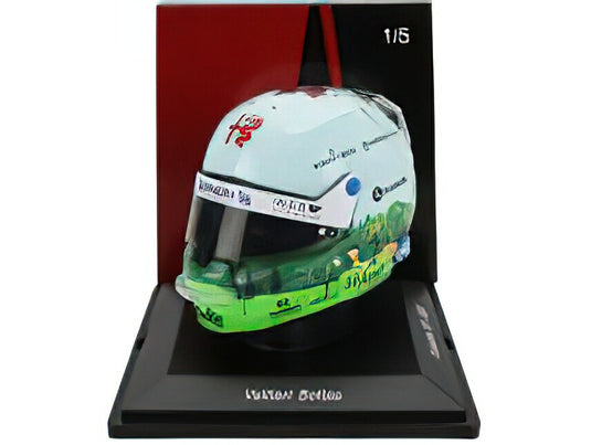 BELLベルヘルメットF1 CASCO HELMET ALFA ROMEO C43 TEAM STAKE N 24 CANADA GP 2023 GUANYU ZHOU - WHITE GREEN/Spark 1/5ミニカー