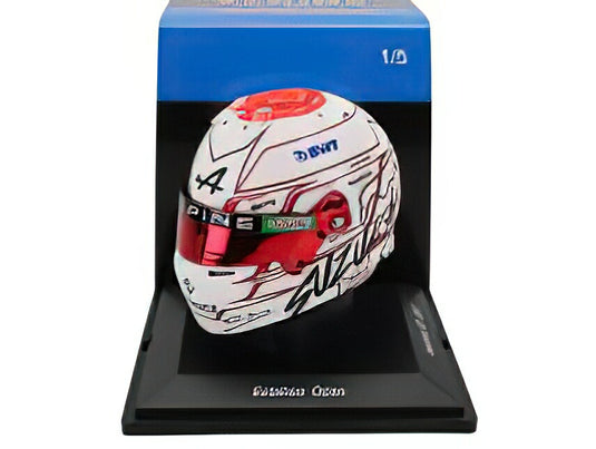 BELLベルヘルメットF1 CASCO HELMET RENAULT A523 TEAM BWT ALPINE N 31 JAPAN GP 2023 ESTEBAN OCON - WHITE/Spark 1/5ミニカー