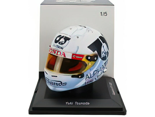ARAI アライヘルメット F1 CASCO HELMET AT04 TEAM ALPHA TAURI N 22 SINGAPORE GP 2023 YUKI TSUNODA - WHITE LIGHT BLUE/Spark 1/5ミニカー